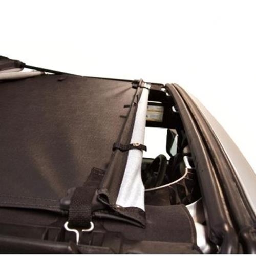 Jeep Wrangler JK 4-door Sun Bikini Top Safari Style Black Diamond Bestop 07-18