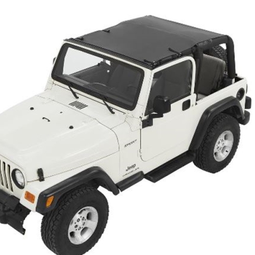 Jeep Wrangler TJ Sun Bikini Top Safari Style Black Diamond Bestop 0306