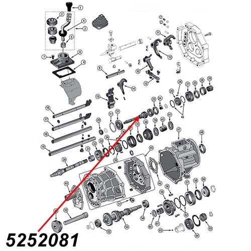 Jeep Wrangler YJ Input Shaft AX15 manual Transmission 88-91