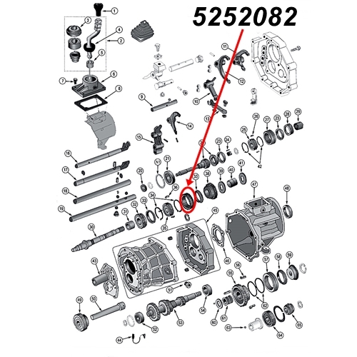 Jeep Cherokee XJ sliding sleeve synchronizer body 1st & 2nd gear AX15 manual transmission 88-99