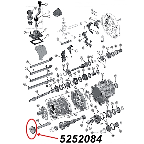 Jeep Wrangler TJ Zahnrad Rückwärtsgang AX15 Schaltgetriebe 96-99