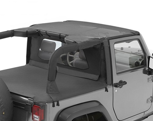 Jeep Wrangler JK 2türer Header Bikini Top Targa Style Mesh Bestop 07-09