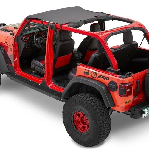Jeep Wrangler JL Header Bikini Top Targa Style Black Diamond Bestop 18-