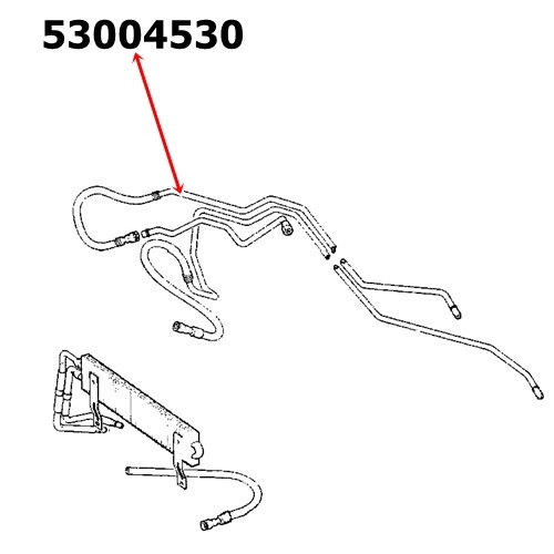 Jeep Cherokee XJ 4,0 ltr. Inlet Automatic Transmission Oil Cooler Line 87-96