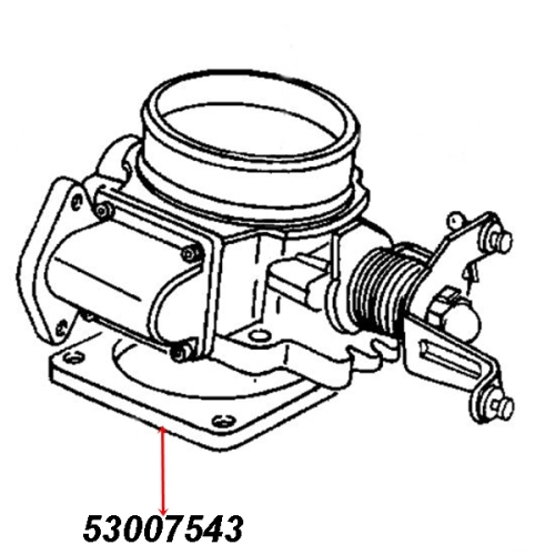 Jeep Grand Cherokee ZJ ZG 4,0 ltr. Throttle Body Gasket 93-98