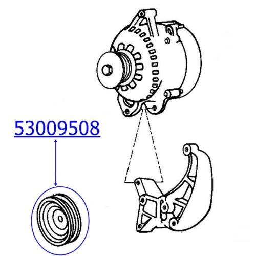 Jeep Grand Cherokee ZJ ZG 5.2 & 5.9 liters V8 Idler Pulley 92-98