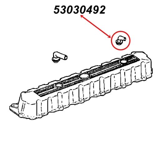 Jeep Cherokee XJ 4,0 ltr. rear PCV Elbow Valve Mopar 9193