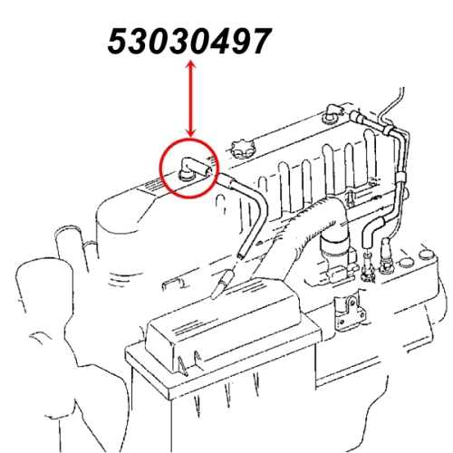 Jeep Grand Cherokee ZJ ZG 4,0 ltr. front PCV Elbow Vent Tube Fitting 97-98