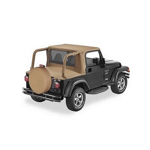 Jeep Wrangler TJ Halftop Softtop Dark Tan Bestop 96-06