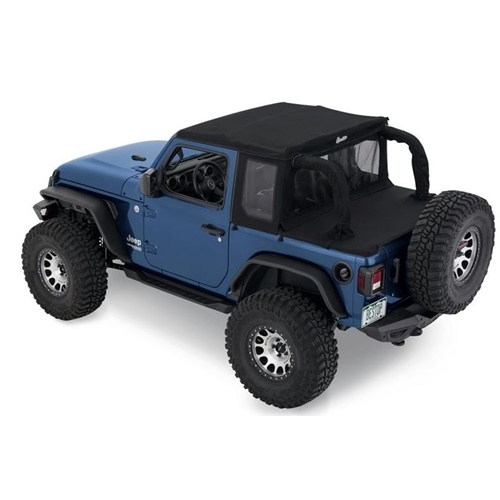 Jeep Wrangler JL 2-door Halftop Canopy Black Diamond Bestop 18-