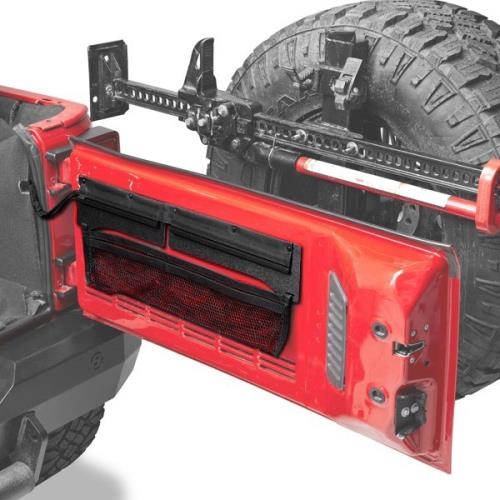 Jeep Wrangler JK Organizer Storage Bag Rear Door Inside Black Bestop 07-18