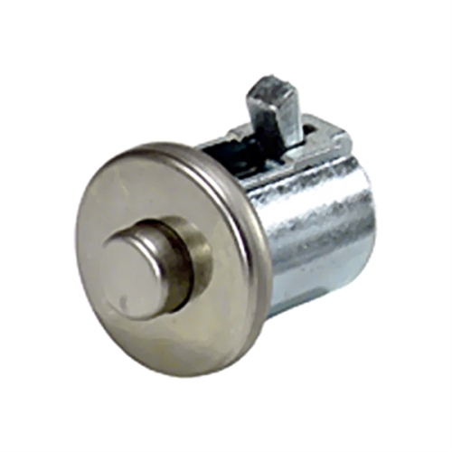Jeep CJ Glove Box Push Button Assembly polished stainless steel 72-86