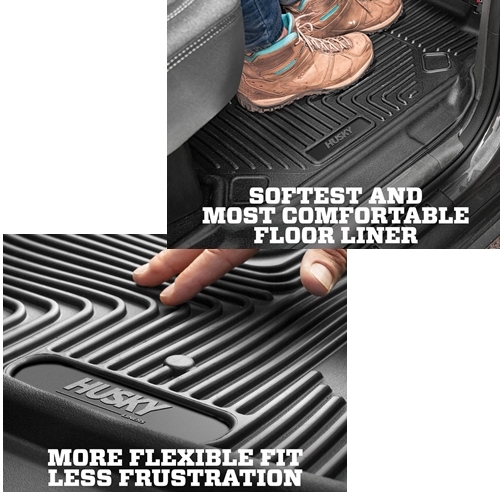 Jeep Gladiator JT 2teiliges Set Premium Fussmatten Gummimatten vorne Schwarz X-act Contour Husky Liners 19-26
