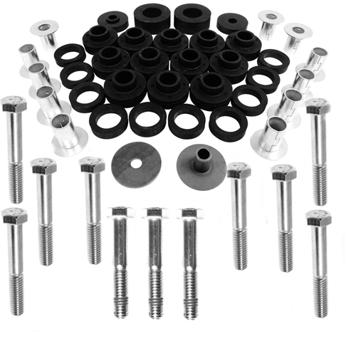 Jeep CJ Body Mounting Kit with Screws 79-86