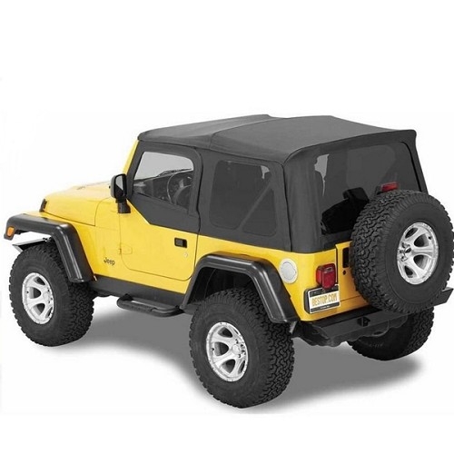Jeep Wrangler TJ Supertop NX folding top tinted windows Black Diamond Bestop 96-06