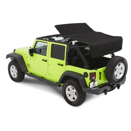 Jeep Wrangler JK 4-door Trektop NX Glide soft top Black Diamond Bestop 07-18