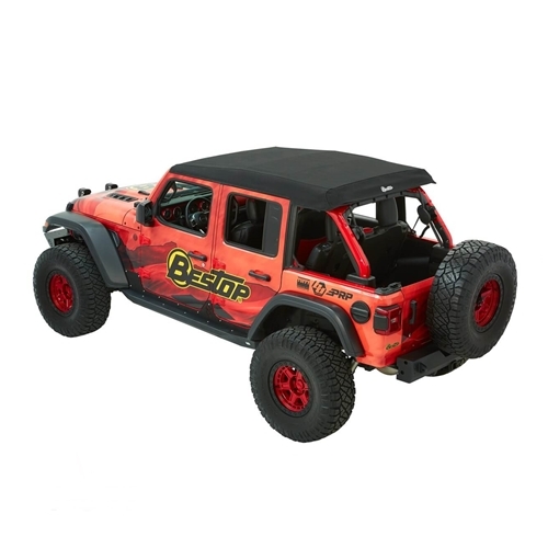 Jeep Wrangler JL 4türer Trektop Ultra Slantback Verdeck Softtop Black Twill Bestop 18-