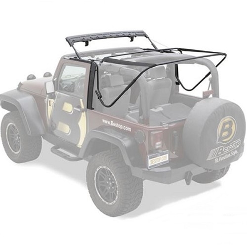 Jeep Wrangler JK 2-door rod set for original top Bestop 07-18