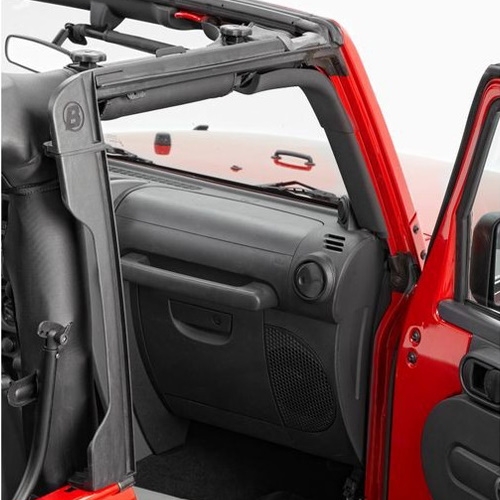 Jeep Wrangler JK 2-door convertible top Door Surround Kit front Bestop 07-18