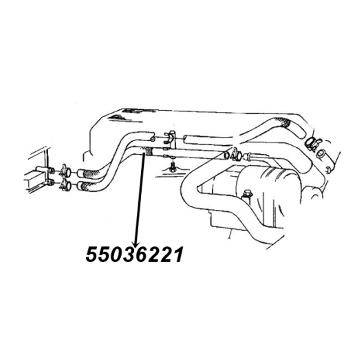 Jeep Wrangler YJ 4,0 ltr. HVAC Heater Molded Hose Inlet Gates 91-95