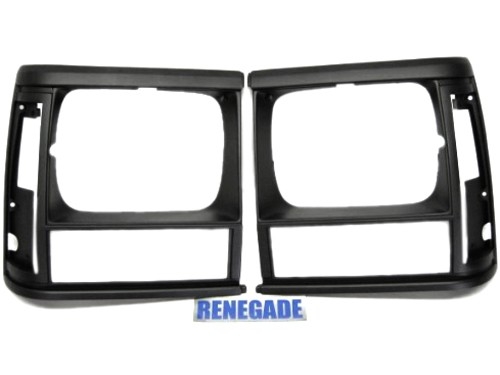 Jeep Cherokee XJ Headlamp Bezel Set Flat Black 91-96