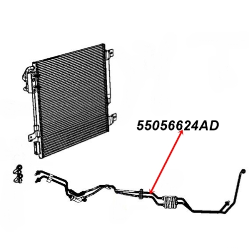 Jeep Wrangler JK 3,8 ltr. Leitung Rücklauf & Zulauf Getriebeölkühler 42RLE Automatikgetriebe 07-11