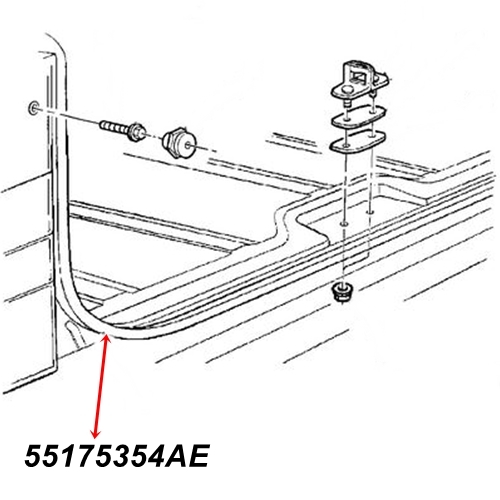 Jeep Cherokee XJ Heckklappendichtung Dichtung Heckklappe 84-99