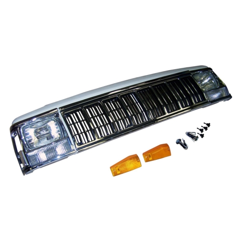 Header Panel & Grille Kit Chrome XJ year 91-96