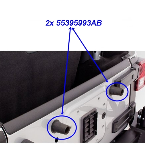 Jeep Wrangler JK ein Reserveradanschlag Anschlag Ersatzrad 07-16