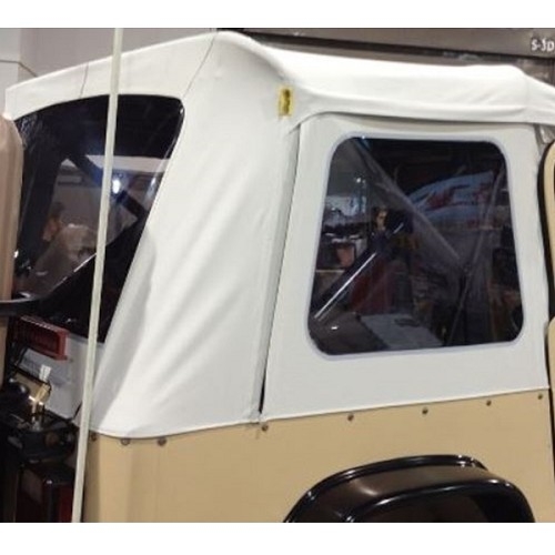 Jeep Wrangler YJ top replacement cover without rods white denim tinted windows Bestop 87-95