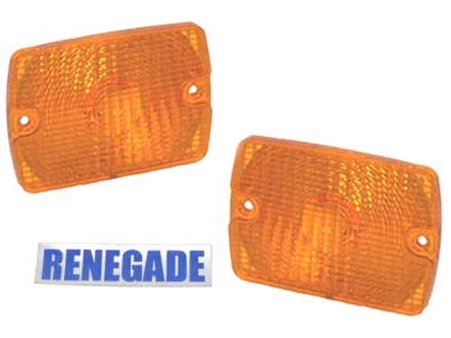 Jeep Wrangler YJ Parking Lamp Amber lens Set 87-95