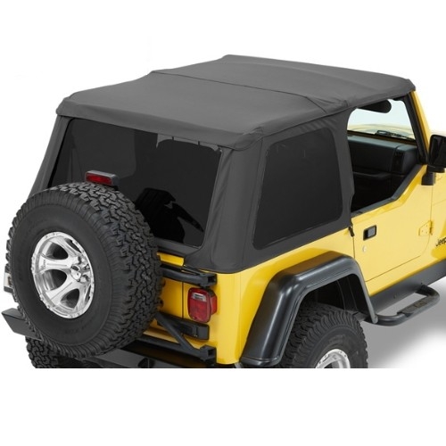 Jeep Wrangler TJ Trektop NX convertible top tinted windows black denim 96-06