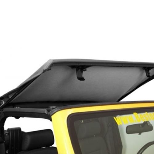 Jeep Wrangler TJ Trektop NX convertible top tinted windows black Diamond Bestop 96-06