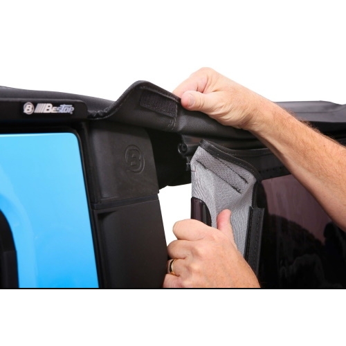 Jeep Wrangler JK 2-türer Trektop NX Plus Softtop Verdeck schwarz Twill Textil 3-lagig Bestop 07-18