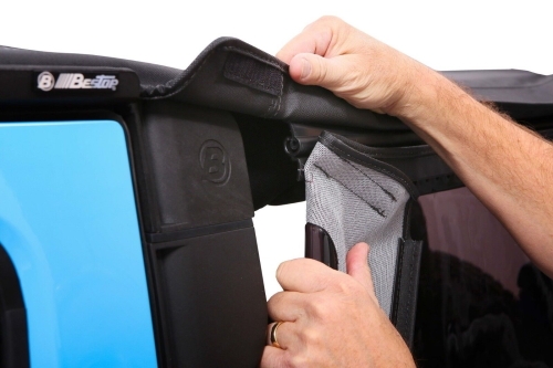 Jeep Wrangler JK 2-türer Trektop NX Plus Softtop Verdeck schwarz Diamond Bestop 07-18