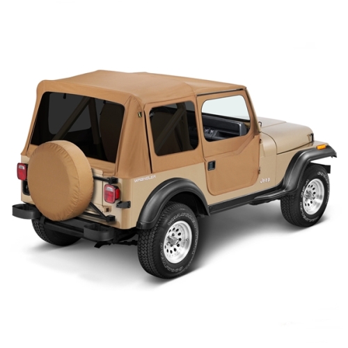 Jeep Wrangler YJ Set tinted windows Spice Denim for factory Soft Top