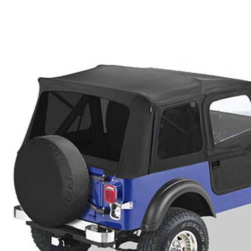 Jeep CJ CJ7 set of tinted windows for Supertop convertible top Black Crush Bestop 76-86