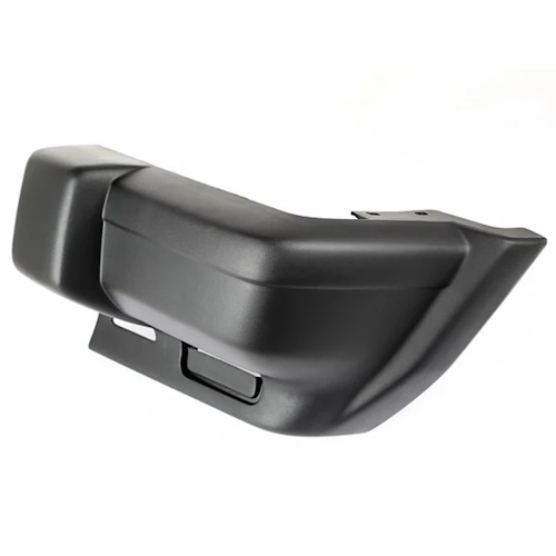 Jeep Cherokee XJ front left bumper corner, matte black, Mopar 97-01