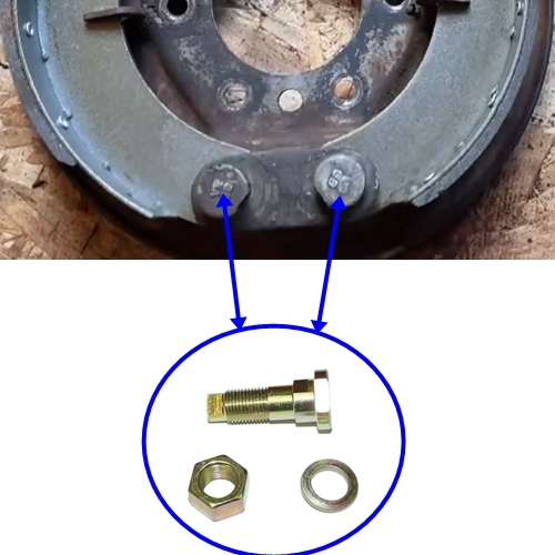 Jeep Willys MB M38 CJ2A CJ3A Ford GPW Exzenterschraube unten Bremsbacken 9" Bremse 42-53