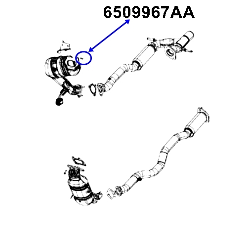 Jeep Cherokee KL 3,2 ltr. Petrol engine Hexagon Flange Head Bolt Exhaust Pipe to Manifold 15-22