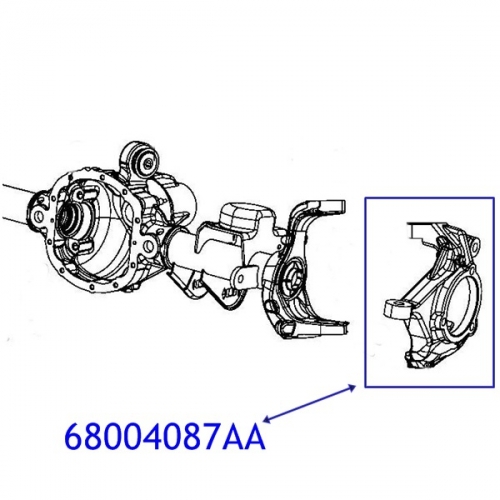 Jeep Wrangler JK Achsschenkel vorne rechts LHD Bj. 07-18