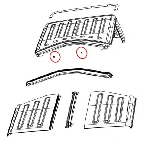Jeep Gladiator JT one Hard Top Bumper to the B-Pillar 19-