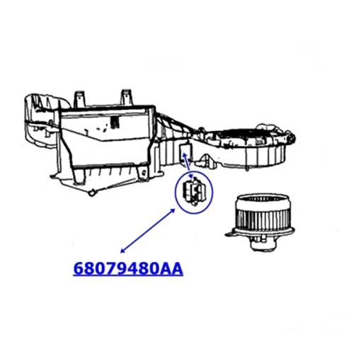 Jeep Grand Cherokee WK2 WH WK Gebläsewiderstand Heizungswiderstand vorne Standard 11-13