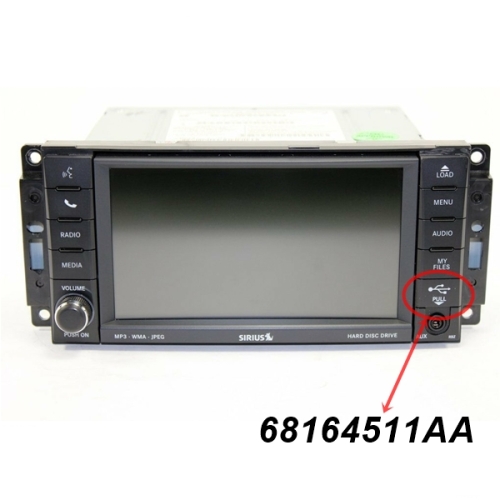 Jeep Wrangler JK Abdeckung Kappe USB Anschluss am Radio Media Center 430 & 430N 12-14