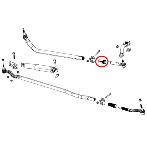 Jeep Wrangler JL Einstellhülse Einstellmuffe Lenkung Hülse Schubstange LHD 18-