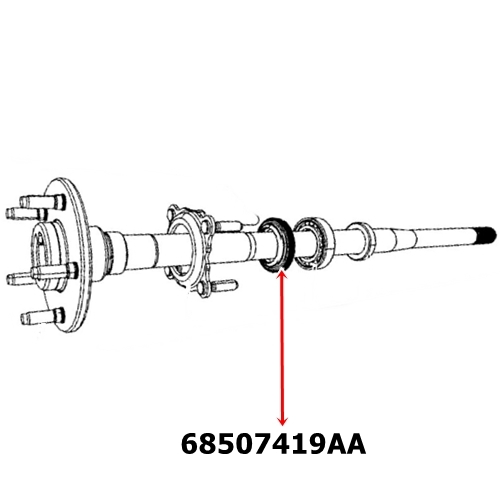 Jeep Wrangler JL Simmerring Steckachse Radlager außen Dana 44 AdvanTEK Spicer 18-
