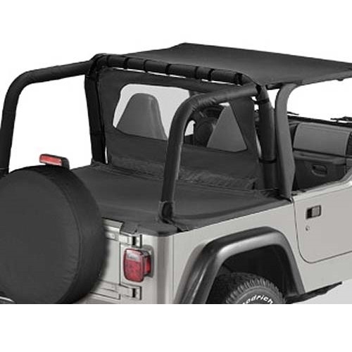 Jeep Wrangler TJ Windjammer Wind Deflector Black Denim Bestop 96-02