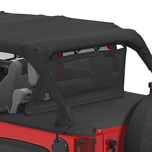 Jeep Wrangler JK 4-door Windjammer Wind Deflector Black Diamond Bestop 07-18