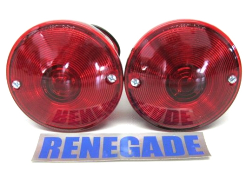 Jeep CJ CJ5 CJ2A CJ3A CJ3B Rückleuchten Rücklichter Satz rund 45-75