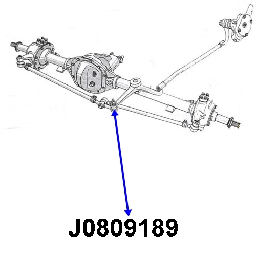 Jeep Willys M38 M38A1 Spurstangenkopf innen Spurstange rechts Linksgewinde 50-66